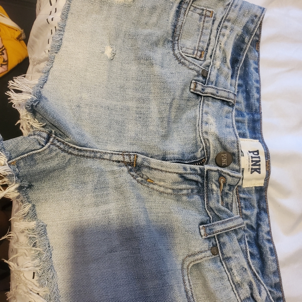 Pink Jean shorts